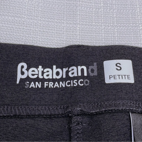 🥒 Betabrand Classic Business Dress Stretch Pants Skinny Leggings Grey Small P - Picture 7 of 9